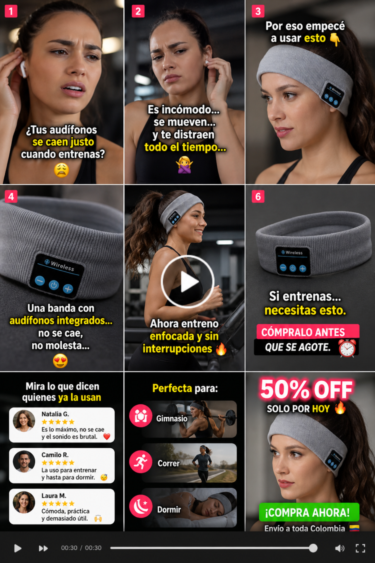 Audífonos Bluetooth Inalámbricos Banda D